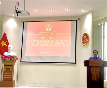 Viện KSND thành phố Hà Nội tổ chức cuộc thi “Xây dựng bài phát biểu của Kiểm...