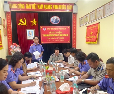 Phòng 11 tiến hành trực tiếp kiểm sát việc tuân thủ pháp luật trong công tác...