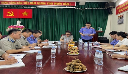 Viện KSND huyện Thạch Thất trực tiếp kiểm sát tại Chi cục Thi hành án...