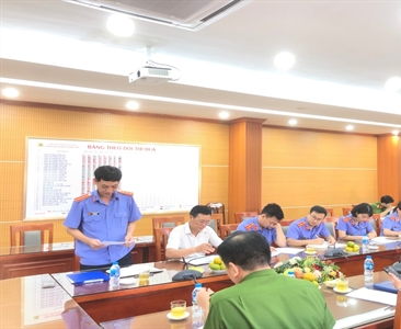 Viện KSND quận Hoàng Mai tiến hành kiểm sát trực tiếp việc giải quyết khiếu...