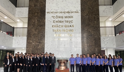 Viện KSND thành phố Hà Nội đón tiếp Đoàn đại biểu Cơ quan Tổng Chưởng...
