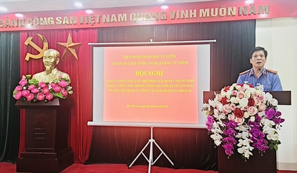 Hội nghị Liên ngành giữa VKS – CQĐT quận Bắc Từ Liêm về tăng cường công...