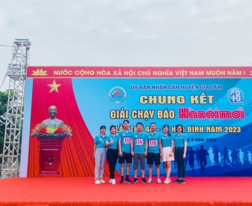 Viện KSND huyện Gia Lâm tham gia Chung kết giải chạy Báo Hànộimới năm 2023
