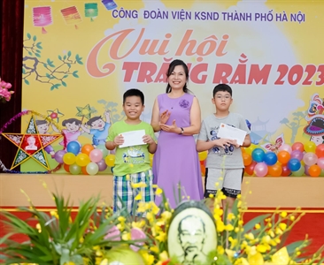 Công đoàn Viện KSND thành phố tổ chức Trung thu 2023 cho thiếu nhi con em...