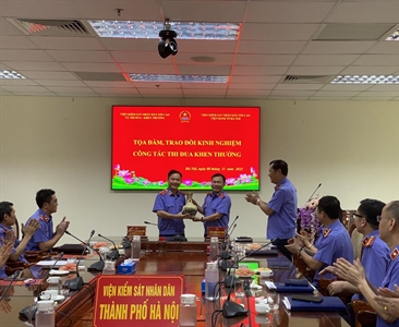 Viện KSND thành phố Hà Nội tổ chức buổi Tọa đàm trao đổi kinh nghiệm công...