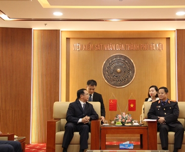 Viện KSND thành phố Hà Nội tiếp đón Đoàn đại biểu TAND cấp cao Khu tự trị...