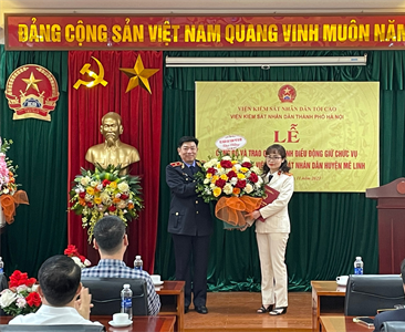 Công bố và trao Quyết định bổ nhiệm chức vụ Phó Viện trưởng Viện KSND huyện...