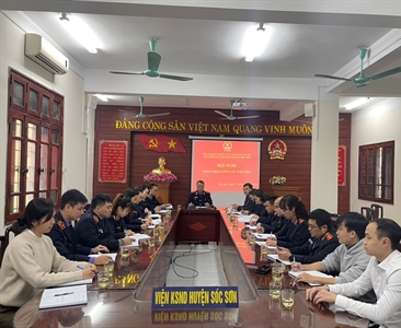 Viện KSND huyện Sóc Sơn và quận Cầu Giấy triển khai công tác năm 2024