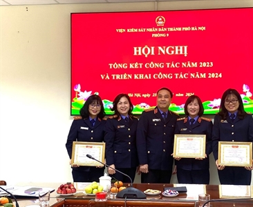 Phòng 9 – Viện KSND thành phố Hà Nội tổ chức Hội nghị tổng kết công tác kiểm...