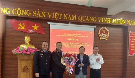 Lễ công bố các Quyết định kiện toàn Ban chấp hành Chi bộ Viện KSND...