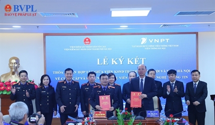 VKSND thành phố Hà Nội ký kết thỏa thuận hợp tác với VNPT: Nâng cao...