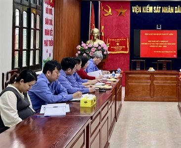 Hội nghị giữa nhiệm kì 2020 - 2025 Chi hội Luật gia của Viện KSND quận Nam...