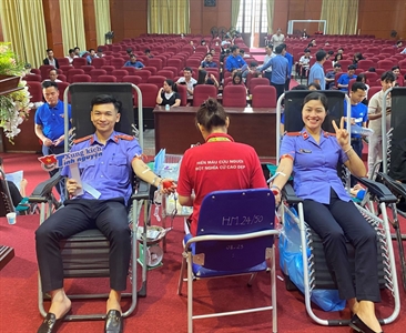 Viện KSND huyện Phúc Thọ tham gia Ngày hội hiến máu tình nguyện hưởng ứng...