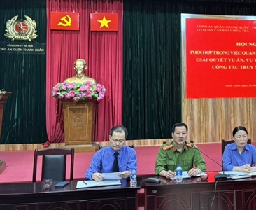 Liên ngành Công an - Viện kiểm sát tổ chức Hội nghị đánh giá thực trạng công...