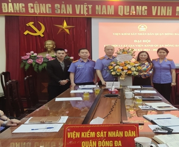 Đại hội Chi hội Luật gia Viện KSND quận Đống Đa nhiệm kỳ 2024 – 2029