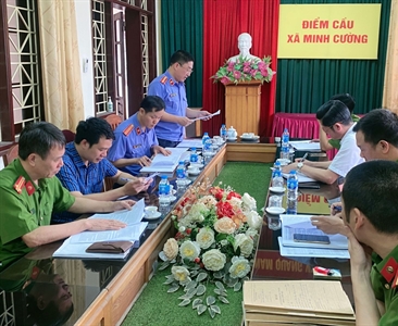 Viện KSND huyện Thường Tín tiến hành trực tiếp kiểm sát việc tuân theo pháp...