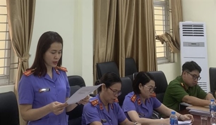 Viện KSND huyện Quốc Oai trực tiếp kiểm sát thi hành án hình sự tại...