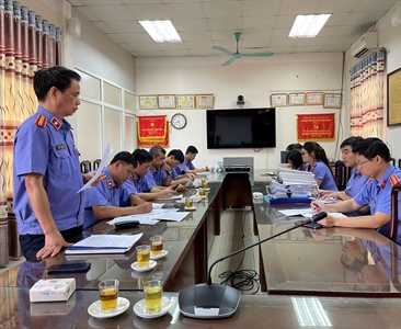 Phòng 11 - Viện KSND thành phố Hà Nội kiểm tra công tác kiểm sát thi hành án...