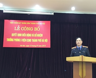 Lễ công bố và trao Quyết định điều động, bổ nhiệm  Trưởng phòng 5 - Viện...