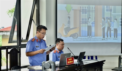 Viện KSND huyện Đông Anh tổ chức Phiên tòa hình sự rút kinh nghiệm trực...