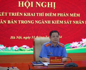 Viện KSND thành phố Hà Nội tham dự Hội nghị sơ kết triển khai thí điểm phần...