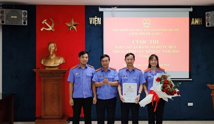 Cụm thi đua số 03 - Viện KSND thành phố Hà Nội tổ chức cuộc thi “Báo...