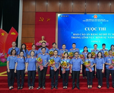 VKSND thành phố Hà Nội tổ chức cuộc thi "Báo cáo án bằng sơ đồ tư duy" trong...