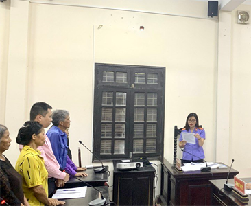 Viện KSND huyện Mê Linh phối hợp với Tòa án cùng cấp tổ chức phiên tòa rút...