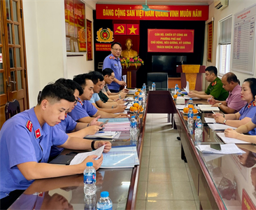Liên ngành Công an – VKSND quận Hai Bà Trưng tiến hành kiểm tra công tác...