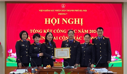 Phòng 7 Viện KSND thành phố Hà Nội tổ chức Hội nghị Tổng kết công tác...