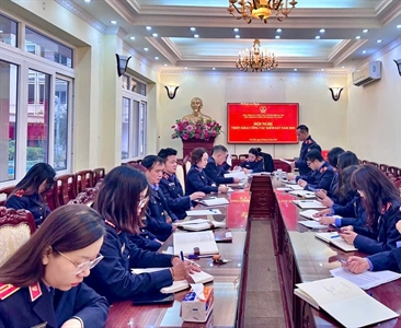 Viện KSND quận Cầu Giấy tổ chức Hội nghị triển khai công tác năm 2025