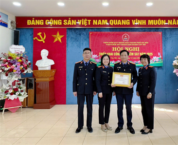 Viện KSND quận Tây Hồ tổ chức hội nghị triển khai công tác Kiểm sát năm 2025