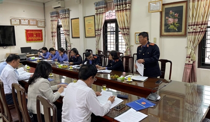 Ban Pháp chế Hội đồng Nhân dân huyện Đan Phượng làm việc với Viện KSND...