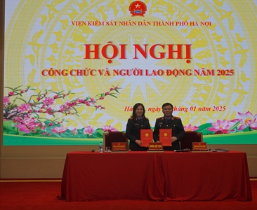 Viện KSND thành phố Hà Nội tổ chức Hội nghị công chức, người lao động năm 2025