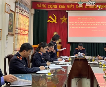 Chi bộ Viện KSND huyện Đan Phượng tổ chức sinh hoạt chính trị nghiên cứu,...