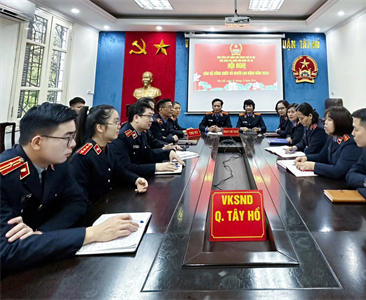 Các Viện KSND quận Tây Hồ, Viện KSND quận Nam Từ Liêm, Viện KSND quận Thanh...