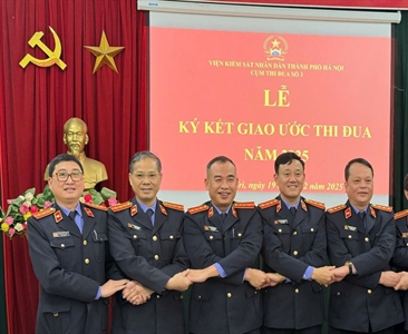 Cụm thi đua số 3 - Viện KSND thành phố Hà Nội ký Giao ước thi đua năm 2025
