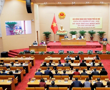 Thông qua 10 nghị quyết tại kỳ họp thứ 21 HĐND thành phố Hà Nội khóa XVI