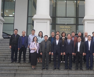 Đồng chí Trần Hải Quân, Phó Viện trưởng Viện KSND tối cao đến thăm và làm...