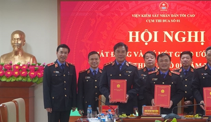 Hội nghị phát động và ký kết Giao ước thi đua của Cụm thi đua số 1 Viện...