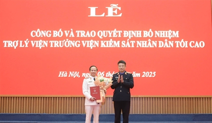 Công bố và trao Quyết định bổ nhiệm Trợ lý Viện trưởng VKSND tối cao