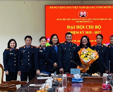 Phòng 11 Viện KSND thành phố Hà Nội tổ chức Đại hội Chi bộ