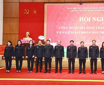 Công bố quyết định thành lập Đảng bộ Viện KSND thành phố Hà Nội