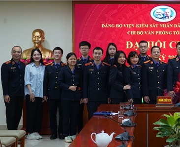 Chi bộ Văn phòng tổng hợp tổ chức Đại hội Chi bộ nhiệm kỳ 2025 - 2027