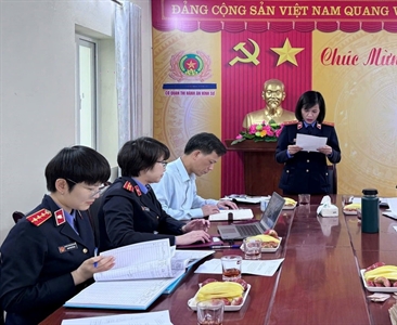 Viện KSND huyện Thạch Thất trực tiếp kiểm sát tạm giữ, tạm giam tại Phân...