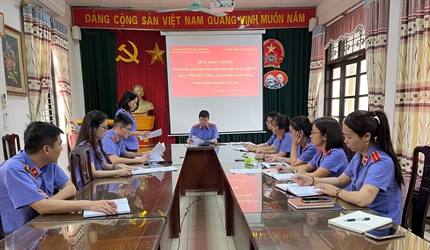 Chi bộ Viện KSND huyện Đan Phượng tổ chức sinh hoạt chính trị quán...