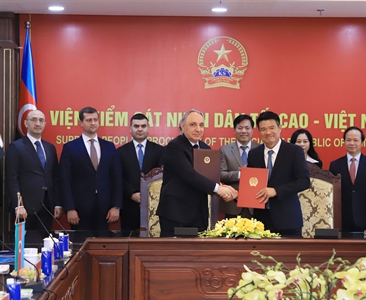 VKSND tối cao Việt Nam hội đàm với VKS tối cao A-déc-bai-gian