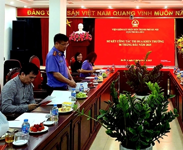 Cụm thi đua số 2 - Viện KSND thành phố Hà Nội tổ chức sơ kết công tác thi...