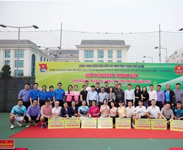 Giải Pickleball thanh niên VKSND thành phố Hà Nội mở rộng năm 2025 thành...