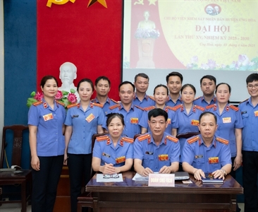 Chi bộ Viện KSND huyện Ứng Hòa tổ chức Đại hội Chi bộ nhiệm kỳ 2025-2030